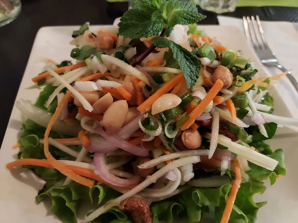 Salade Papaye Verte Et Crevettes Roses